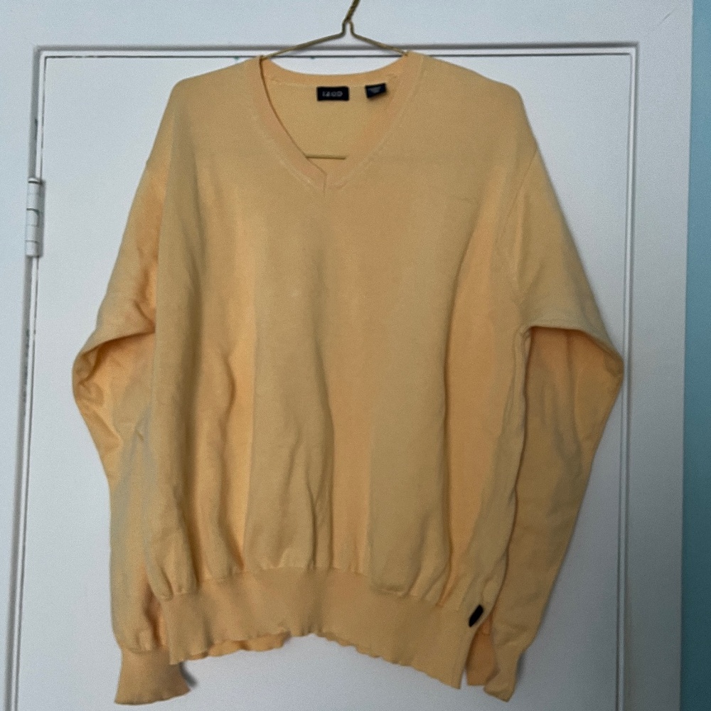 IZOD Men’s Cotton V-neck Sweater, XXL